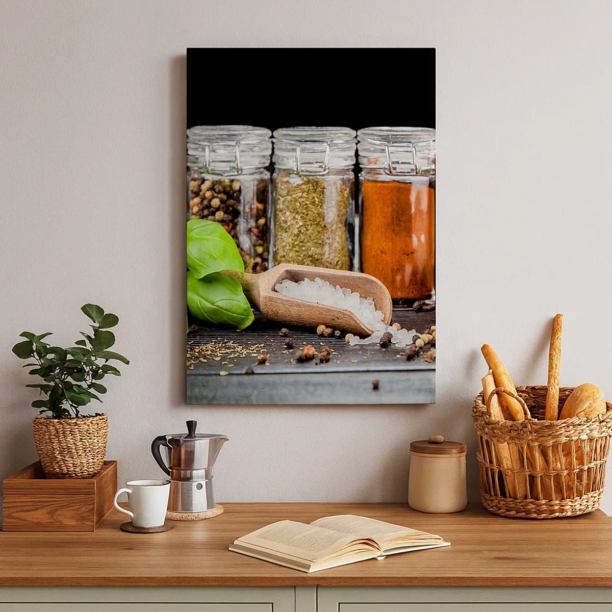 Schilderen op canvas - Zodat het leven smaak heeft - 50x70 cm