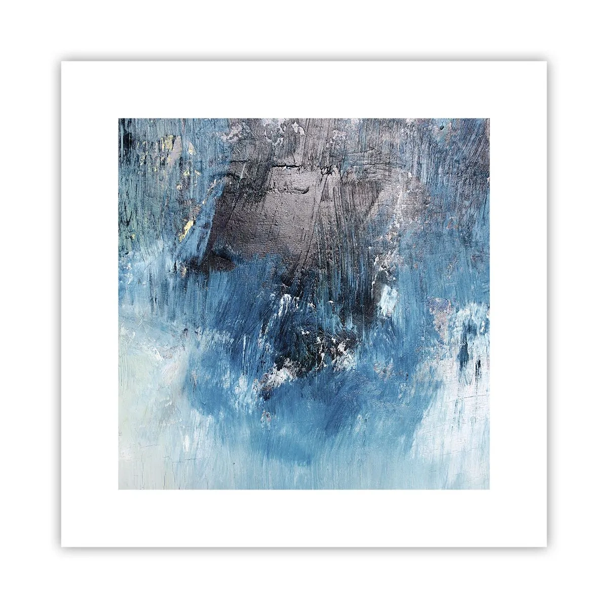 Poster - Rhapsody in Blauw - 30x30 cm