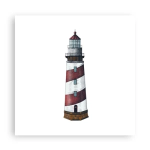 Poster - Altijd op zijn hoede - 60x60 cm