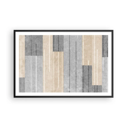 Poster in een zwarte lijst - Compositie: houd verticaal - 91x61 cm