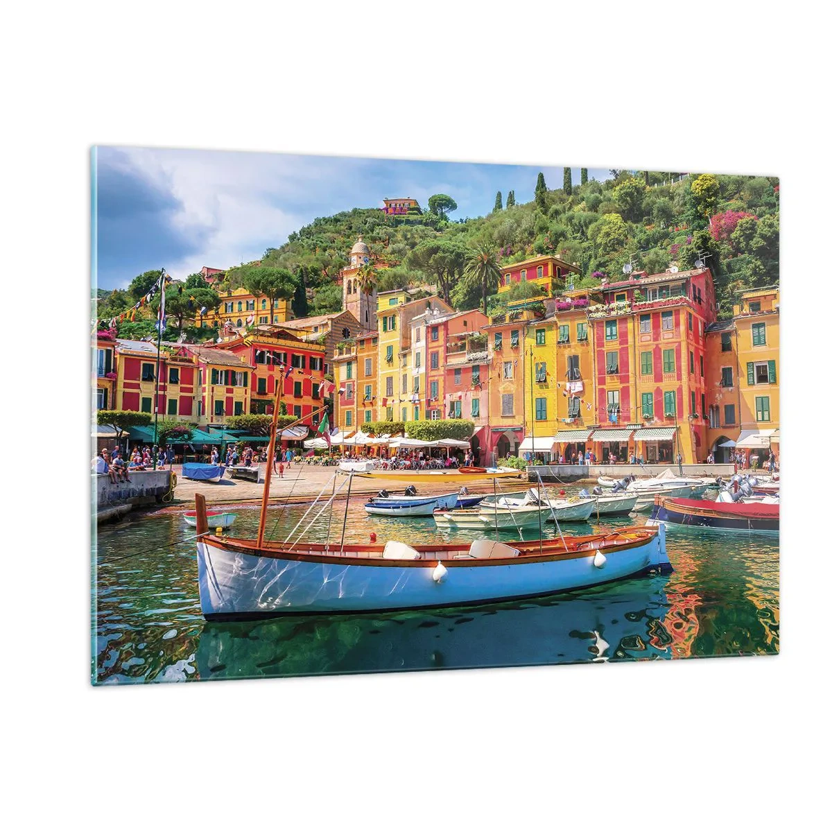 Schilderen op glas - Italiaanse ochtend - 120x80 cm