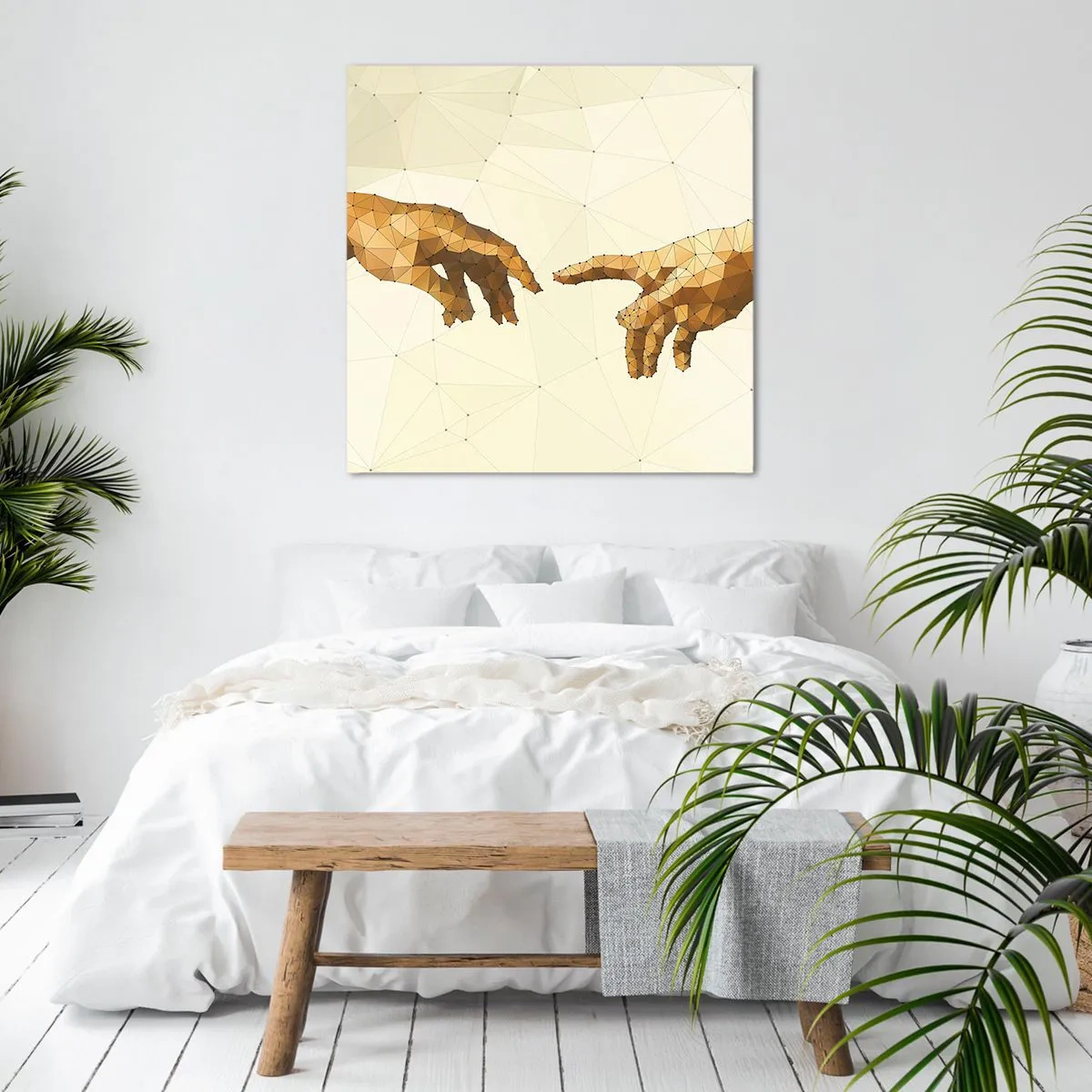 Schilderen op canvas - Goddelijke geometrie - 40x40 cm