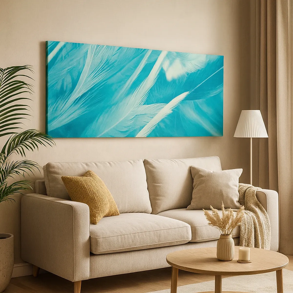 Schilderen op canvas - Verdrinken in pluisjes - 30x30 cm