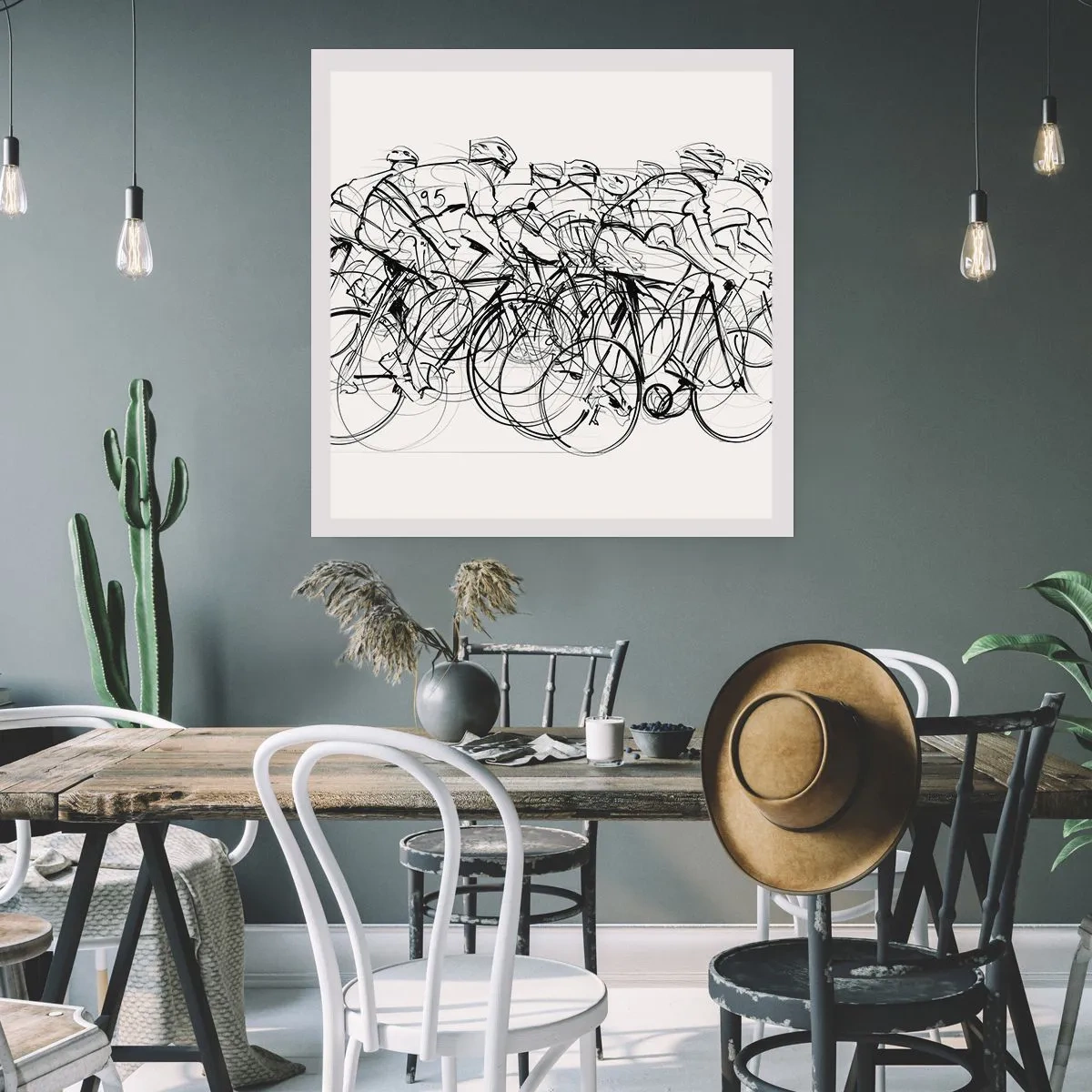 Poster - Samen als team - 30x30 cm