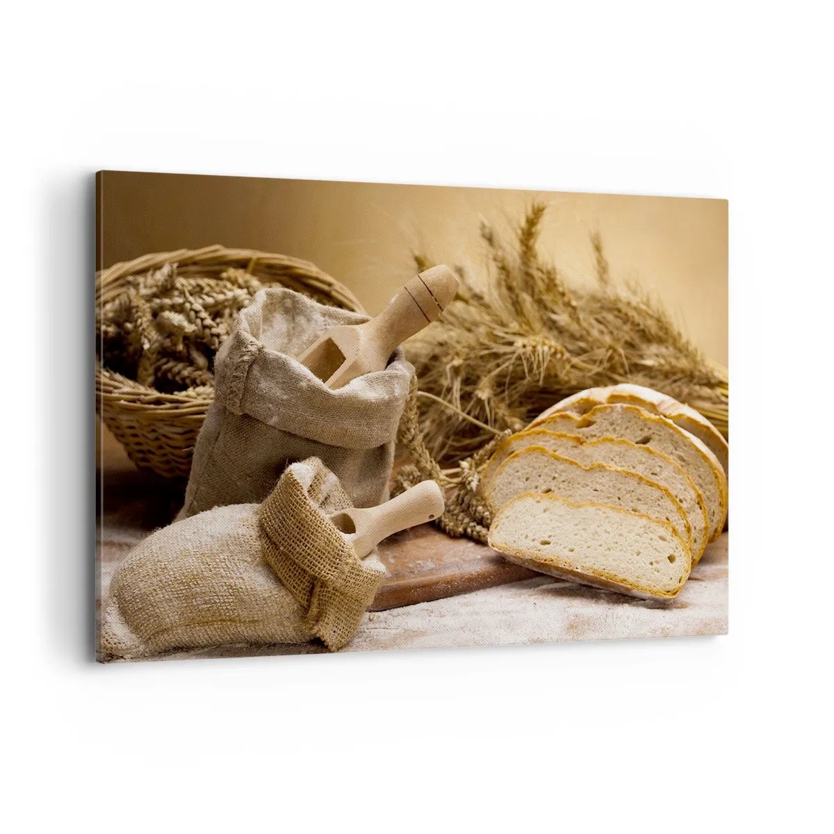 Schilderen op canvas - Alsof met mes gesneden! - 120x80 cm