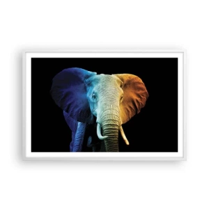 Poster in een witte lijst - Excentriek, niet raar - 91x61 cm