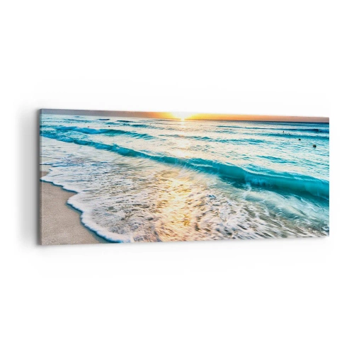 Schilderen op canvas - Een uitzicht dat de moeite waard is - 100x40 cm