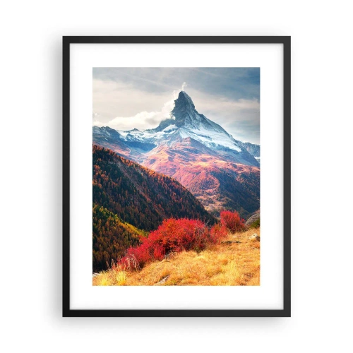 Poster in een zwarte lijst - Alpiene herfst - 40x50 cm