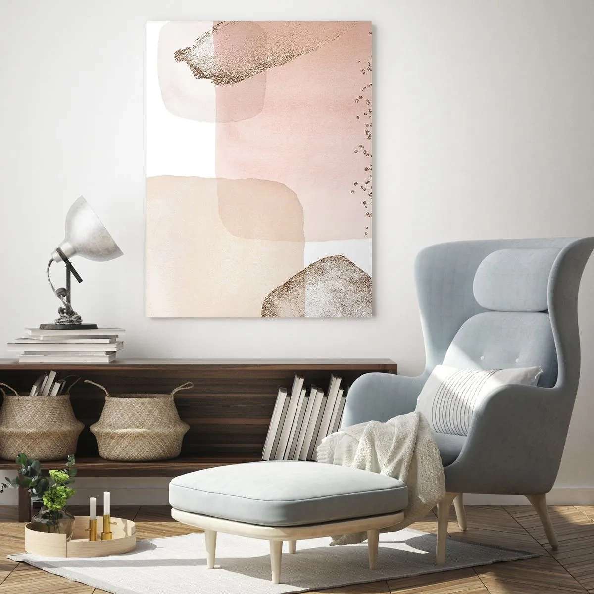 Schilderen op glas - Een blik door kleur - 50x70 cm