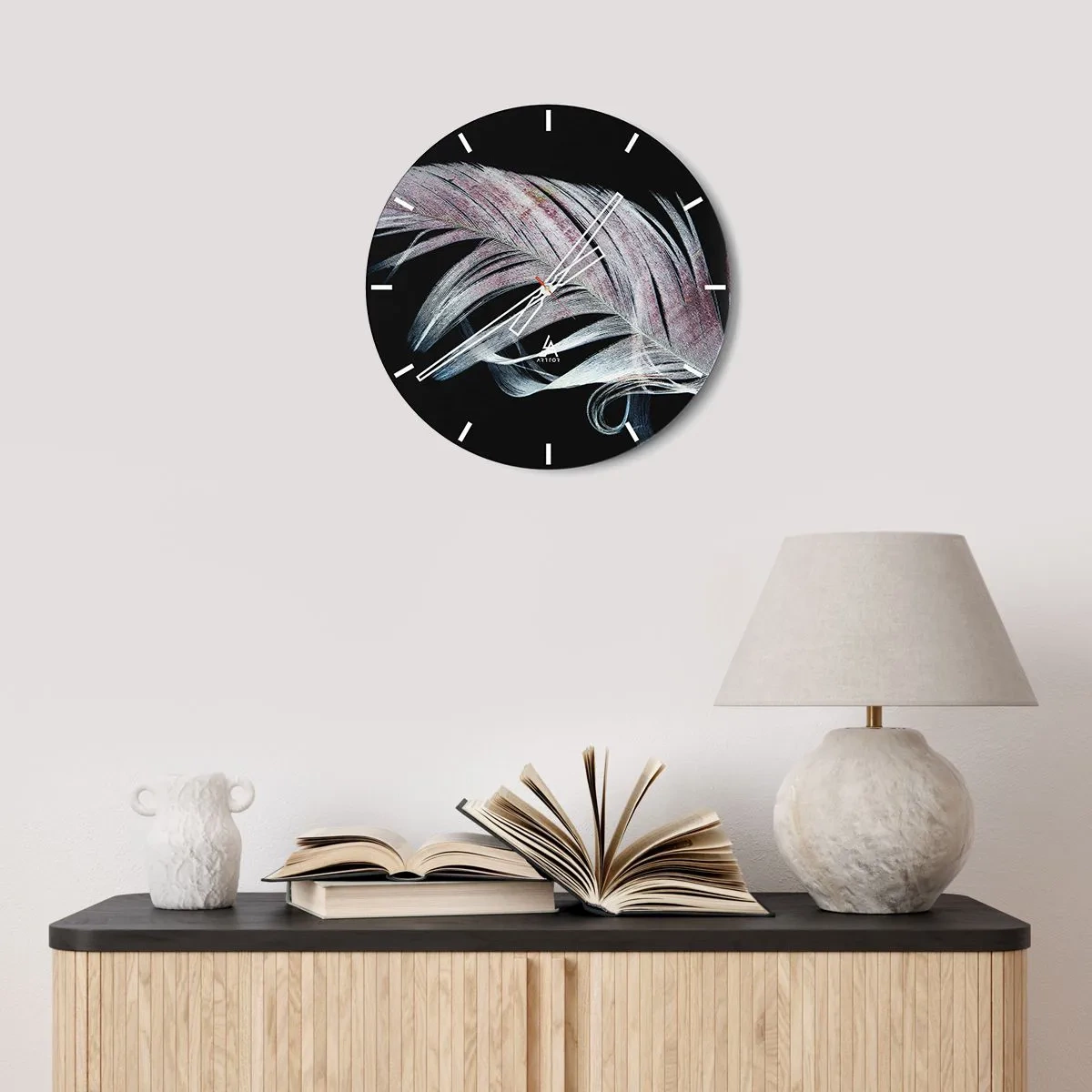 Wandklok - Klok - Denk aan aanraking - 40x40 cm