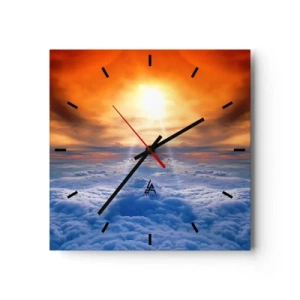 Wandklok - Klok - Mystiek landschap - 30x30 cm