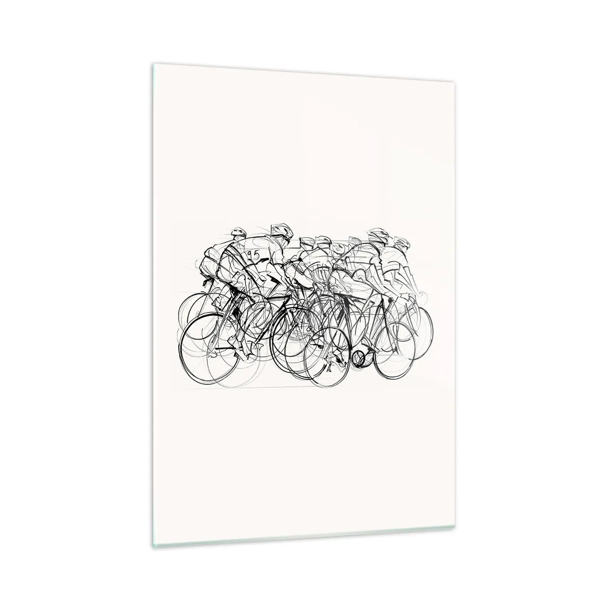 Schilderen op glas - Samen als team - 50x70 cm