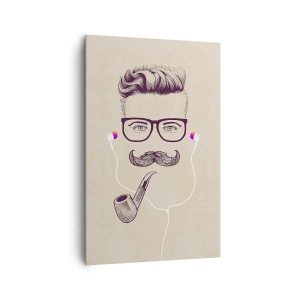 Schilderen op canvas - Een echte man? - 80x120 cm