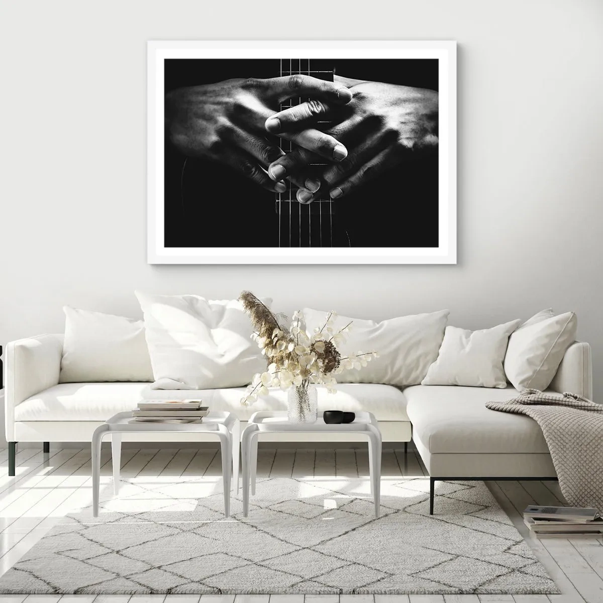 Poster in een witte lijst - Gebed van de kunstenaar - 40x30 cm