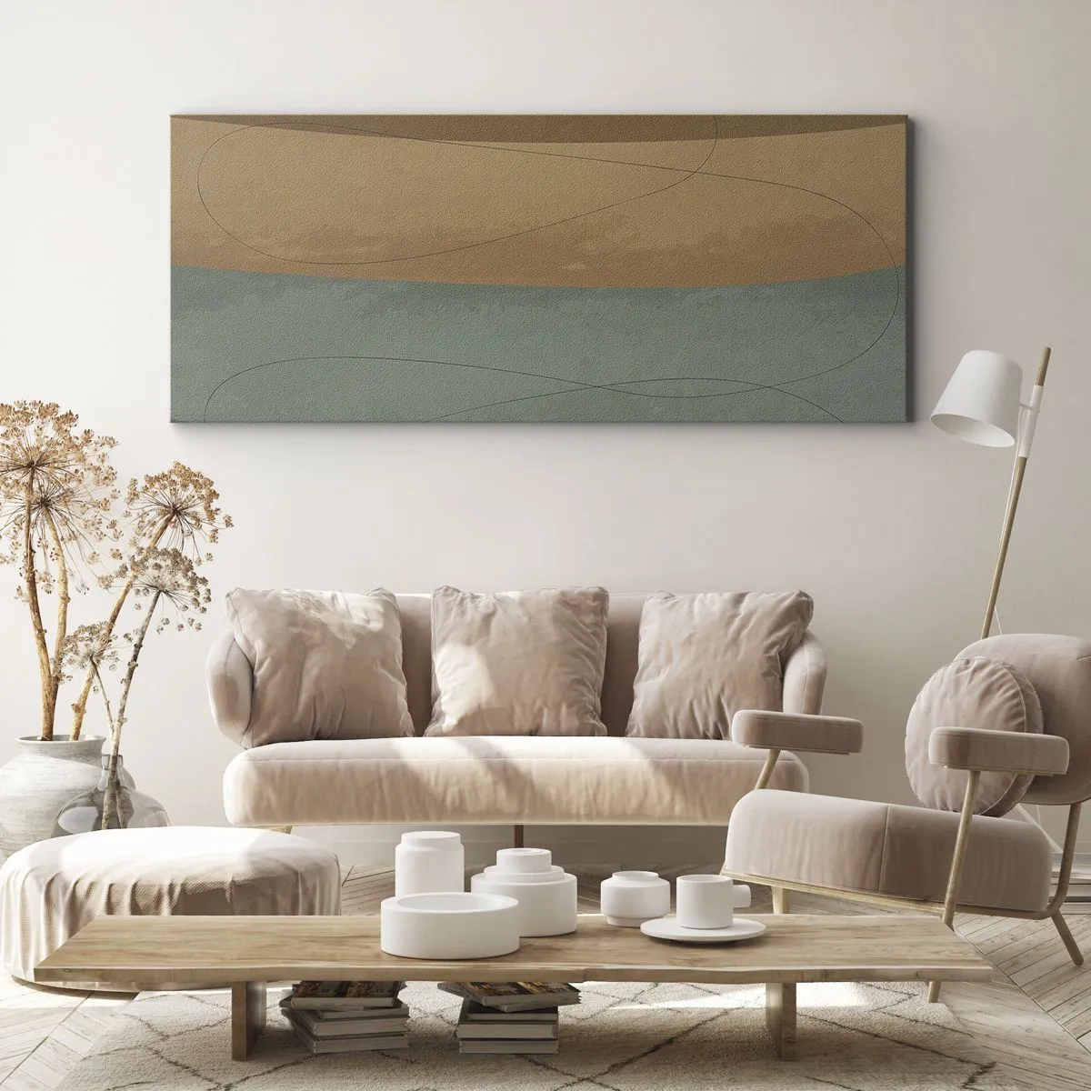 Schilderen op canvas - Horizontale compositie - 100x40 cm