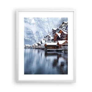 Poster in een witte lijst - In winterdecoratie - 40x50 cm