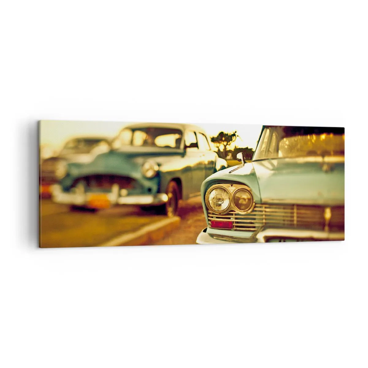 Schilderen op canvas - Maar afwachten - 140x50 cm