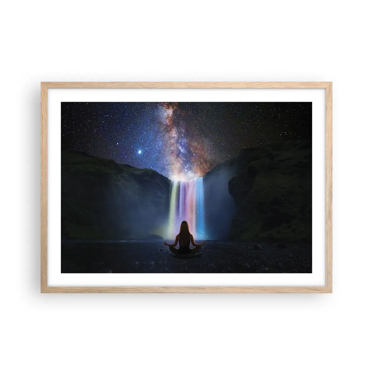 Een poster in een licht eiken lijst - Absolute harmonie - 70x50 cm