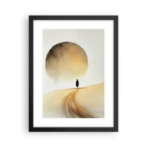 Poster in een zwarte lijst - Altijd verlangen - 30x40 cm