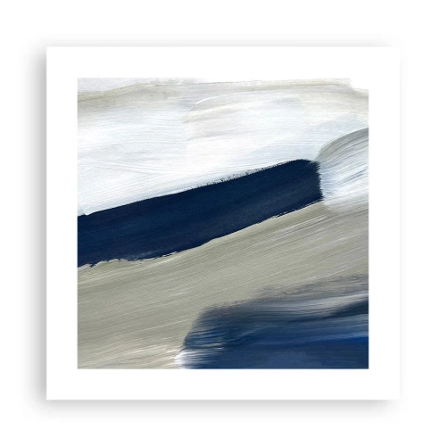 Poster - Ontmoeting met witheid - 40x40 cm