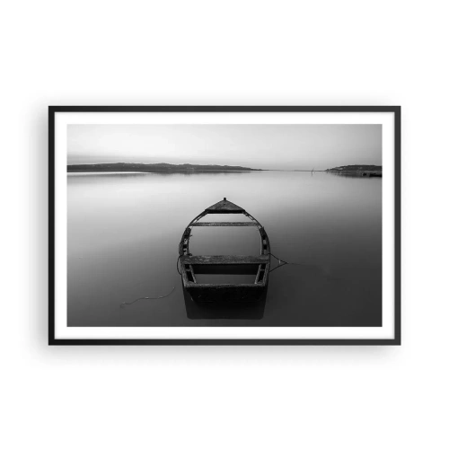 Poster in een zwarte lijst - Verlangen en melancholie - 91x61 cm