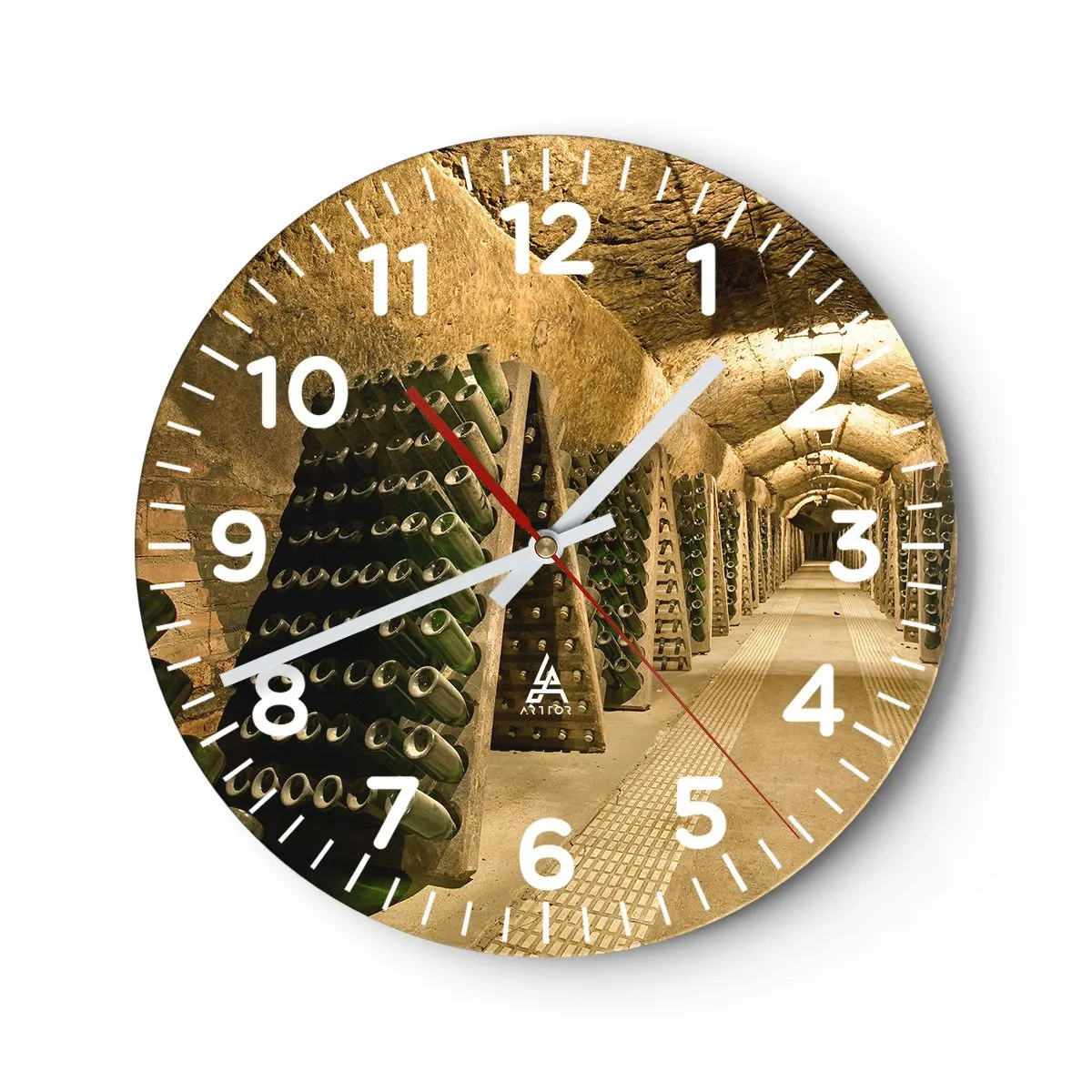 Wandklok - Klok - De geboorte van smaak - 30x30 cm