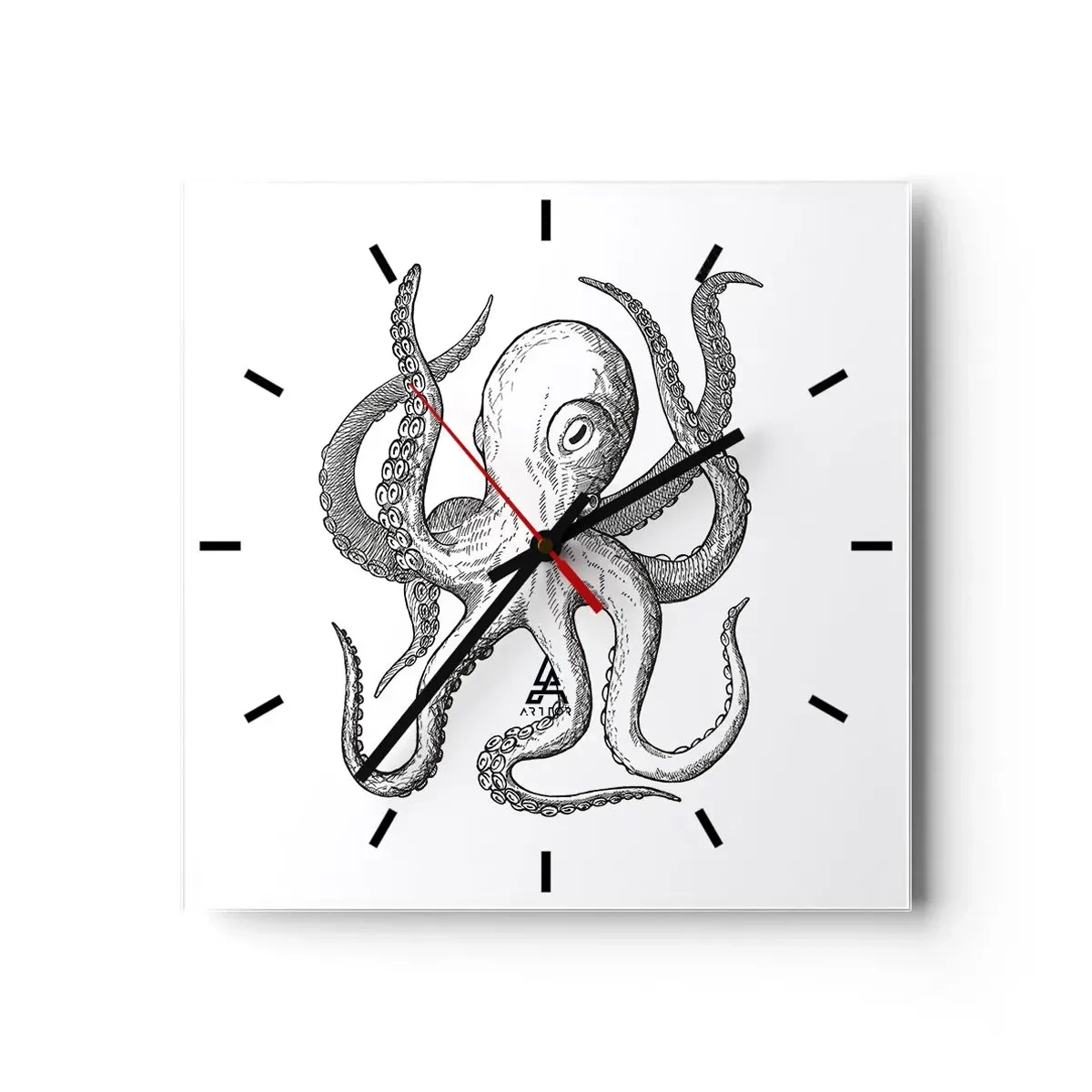 Wandklok - Klok - Dansend met de golven - 40x40 cm