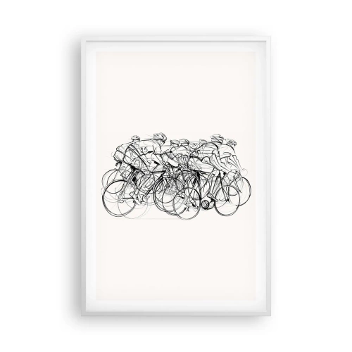 Poster in een witte lijst - Samen als team - 61x91 cm