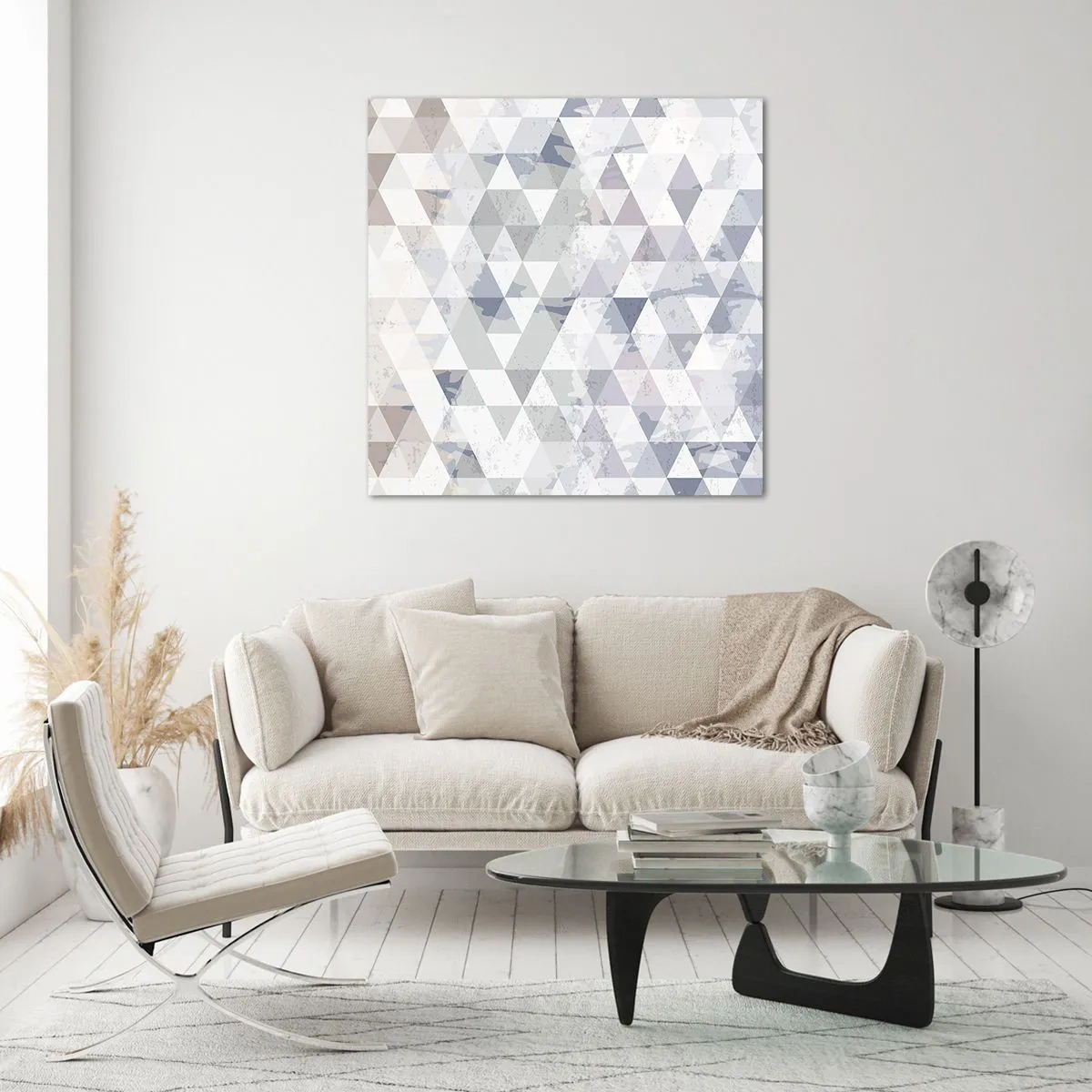 Schilderen op glas - In ritme op drie - 40x40 cm