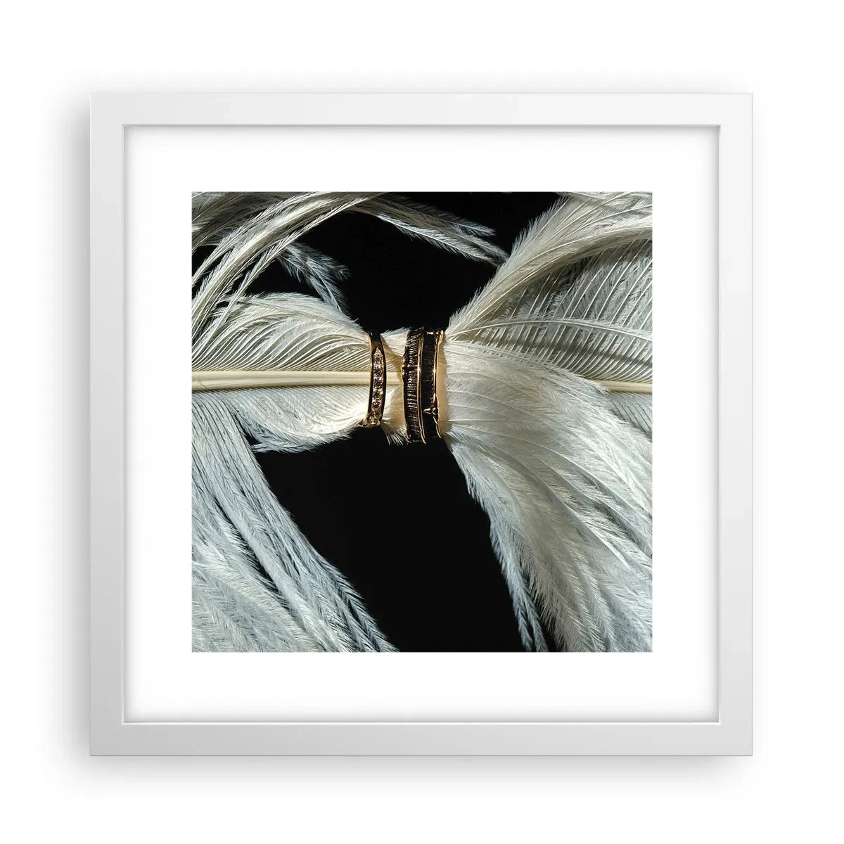 Poster in een witte lijst - ... en ik zal je niet verlaten ... - 30x30 cm