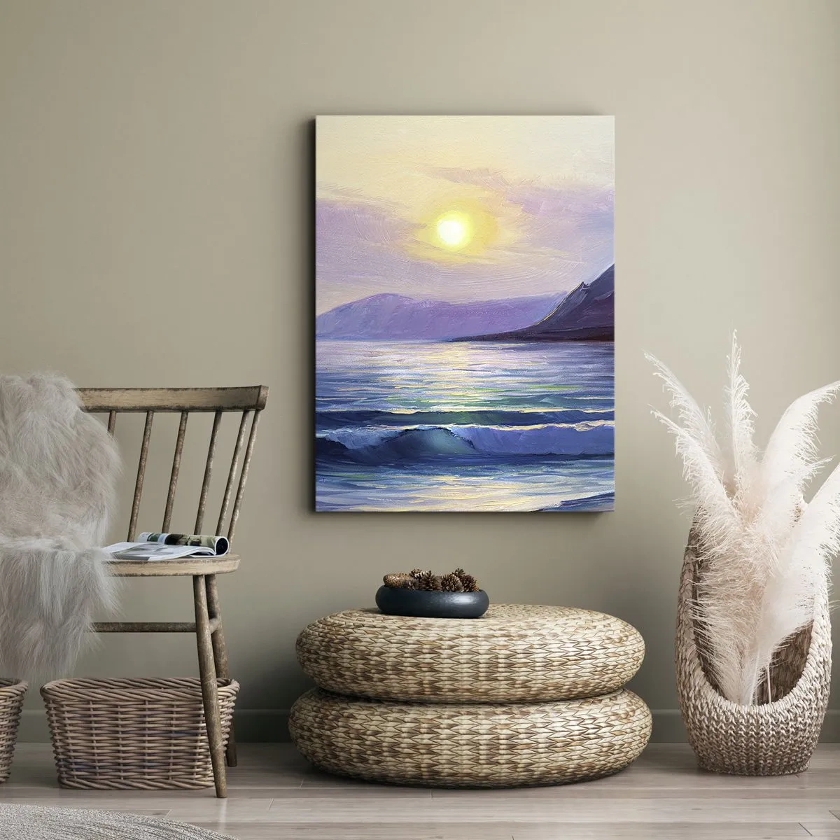 Schilderen op canvas - Water en luchtkristal - 50x70 cm