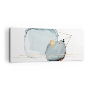Schilderen op canvas - Een studie van druppels - 100x40 cm