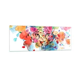 Schilderen op glas - Schoonheid en het beest - 140x50 cm