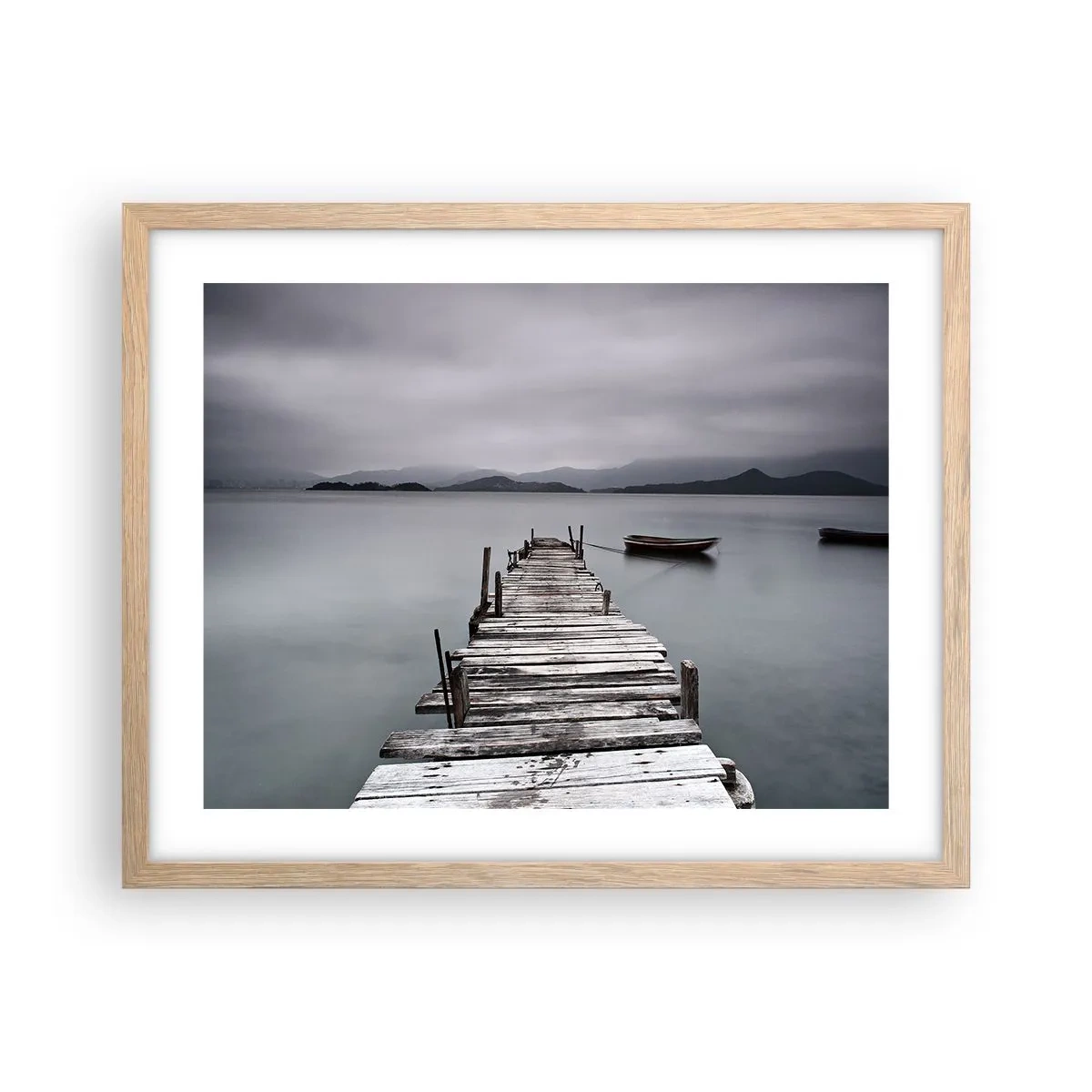 Een poster in een licht eiken lijst - Je kunt morgen gaan - 50x40 cm