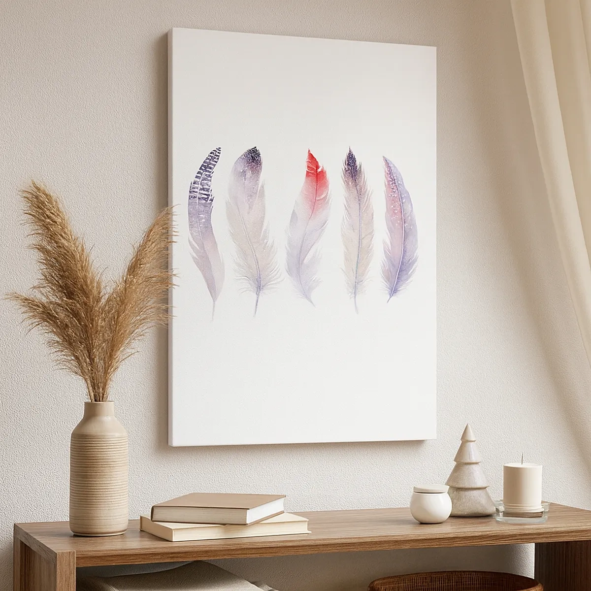 Schilderen op canvas - Delicaat als veelkleurige mist - 50x70 cm