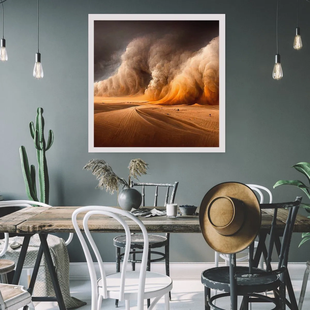 Poster - De toorn van de woestijn - 30x30 cm