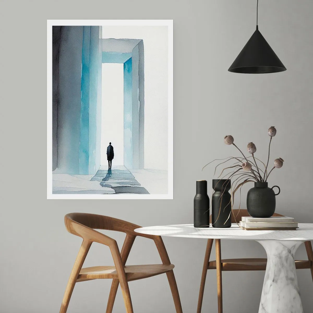 Poster - Leef zonder grenzen - 30x40 cm