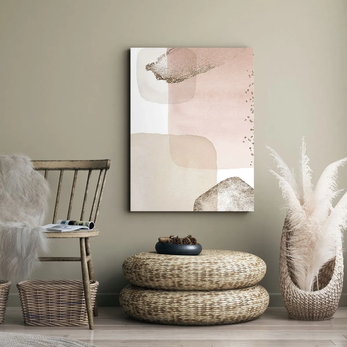 Schilderen op canvas - Een blik door kleur - 45x80 cm