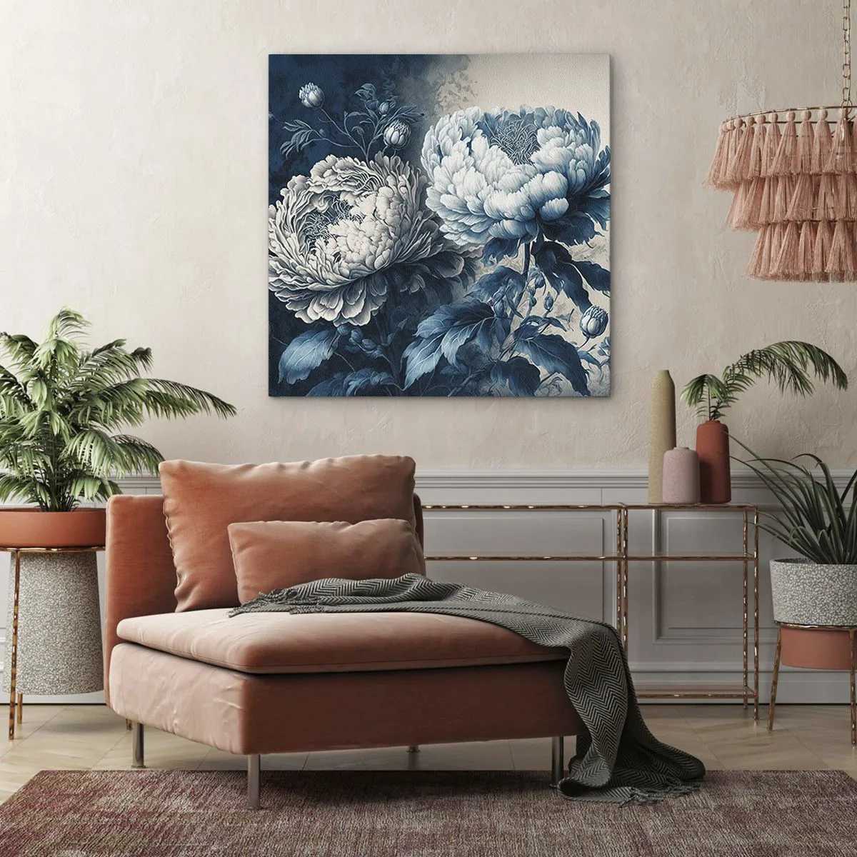 Schilderen op canvas - Bij elkaar passend paar - 50x50 cm