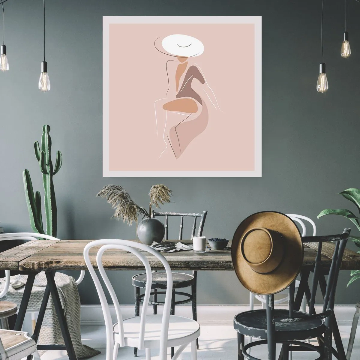 Poster - Een dame zijn - 40x40 cm