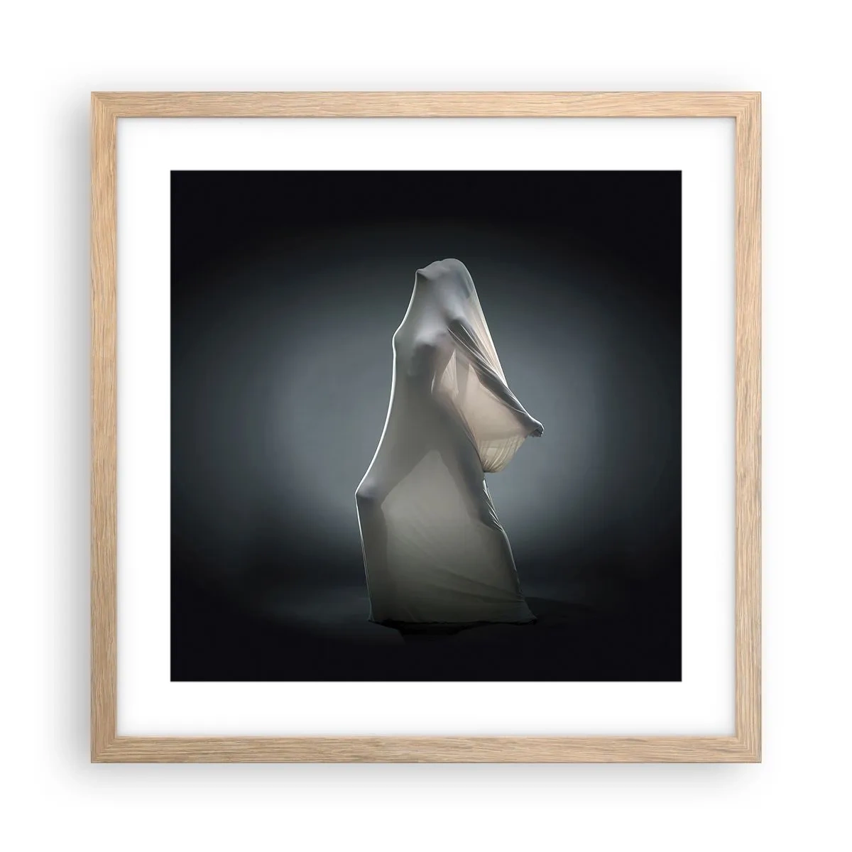 Een poster in een licht eiken lijst - Verborgen verlangens - 40x40 cm