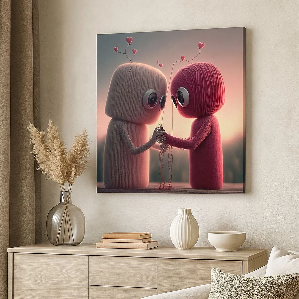 Schilderen op canvas - Iedereen mag liefhebben - 30x30 cm