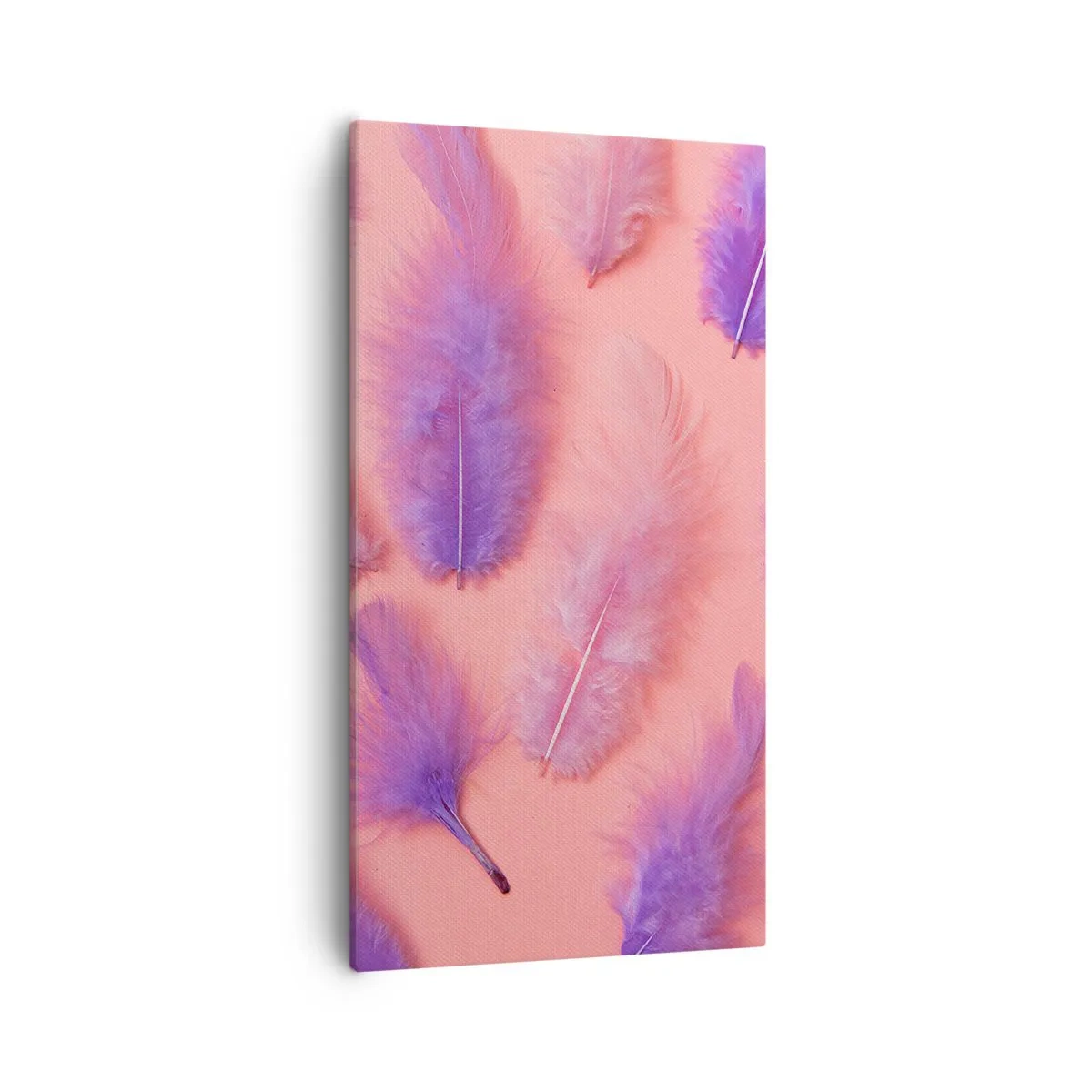 Schilderen op canvas - Lila vogel van verlangen - 55x100 cm