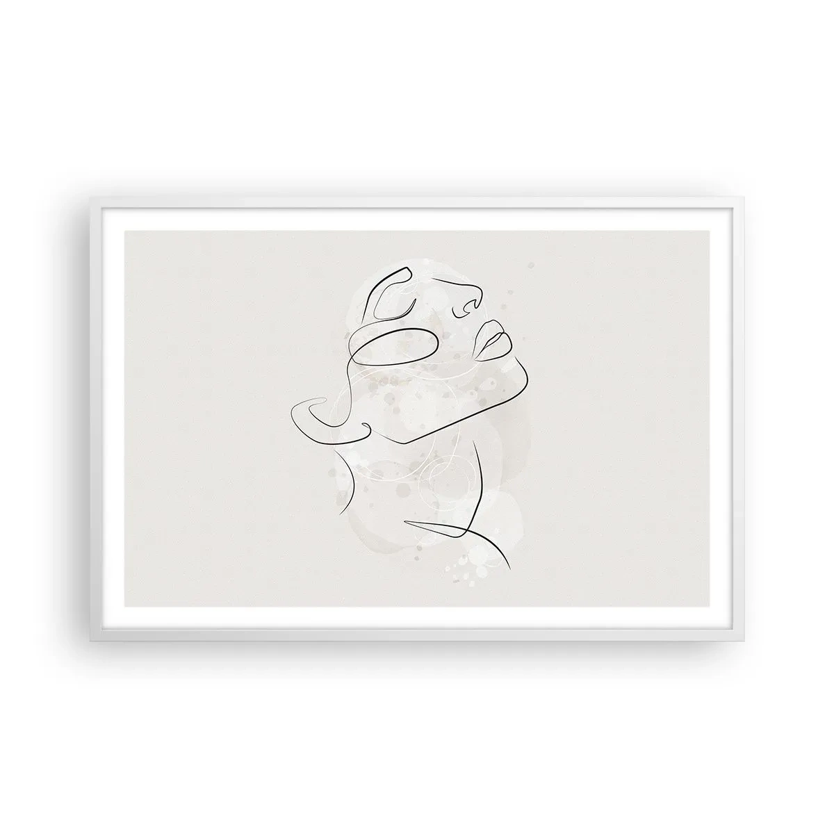 Poster in een witte lijst - De omtrek van een droom - 91x61 cm