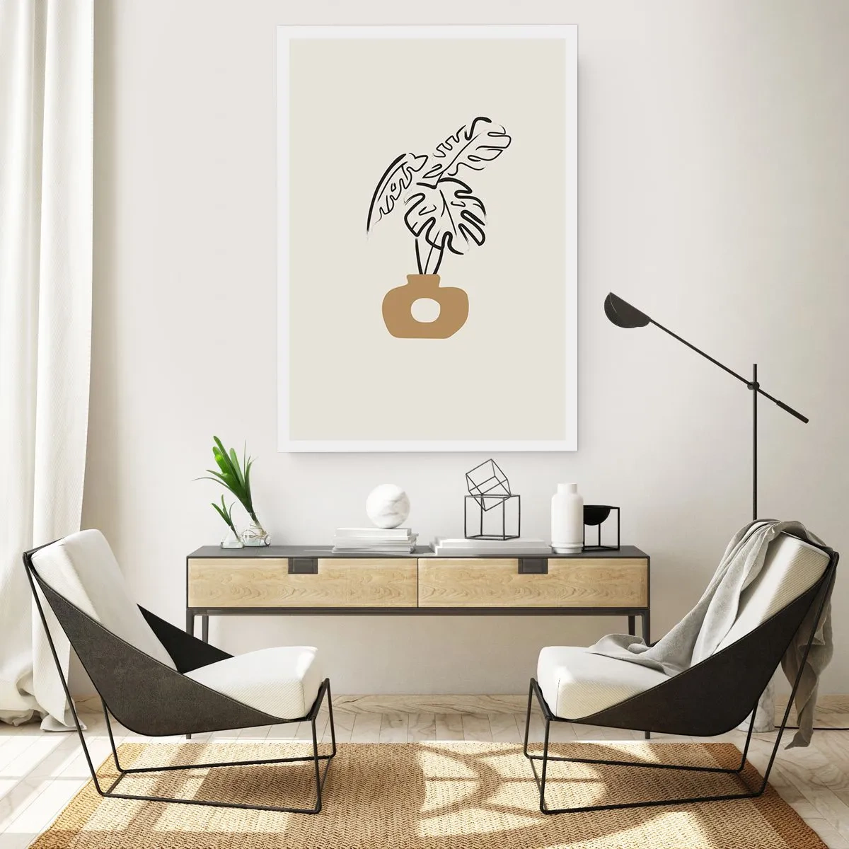 Poster - Monstera – huisdecoratie - 40x50 cm