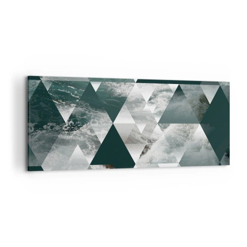 Schilderen op canvas - Kristal perspectief - 120x50 cm