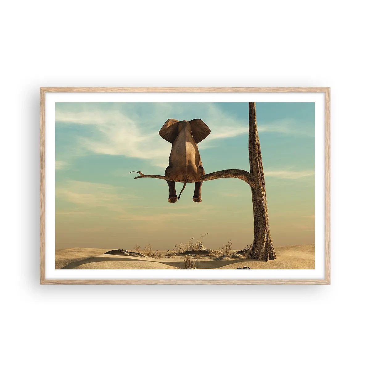 Een poster in een licht eiken lijst - Een nieuw gezichtspunt - 91x61 cm