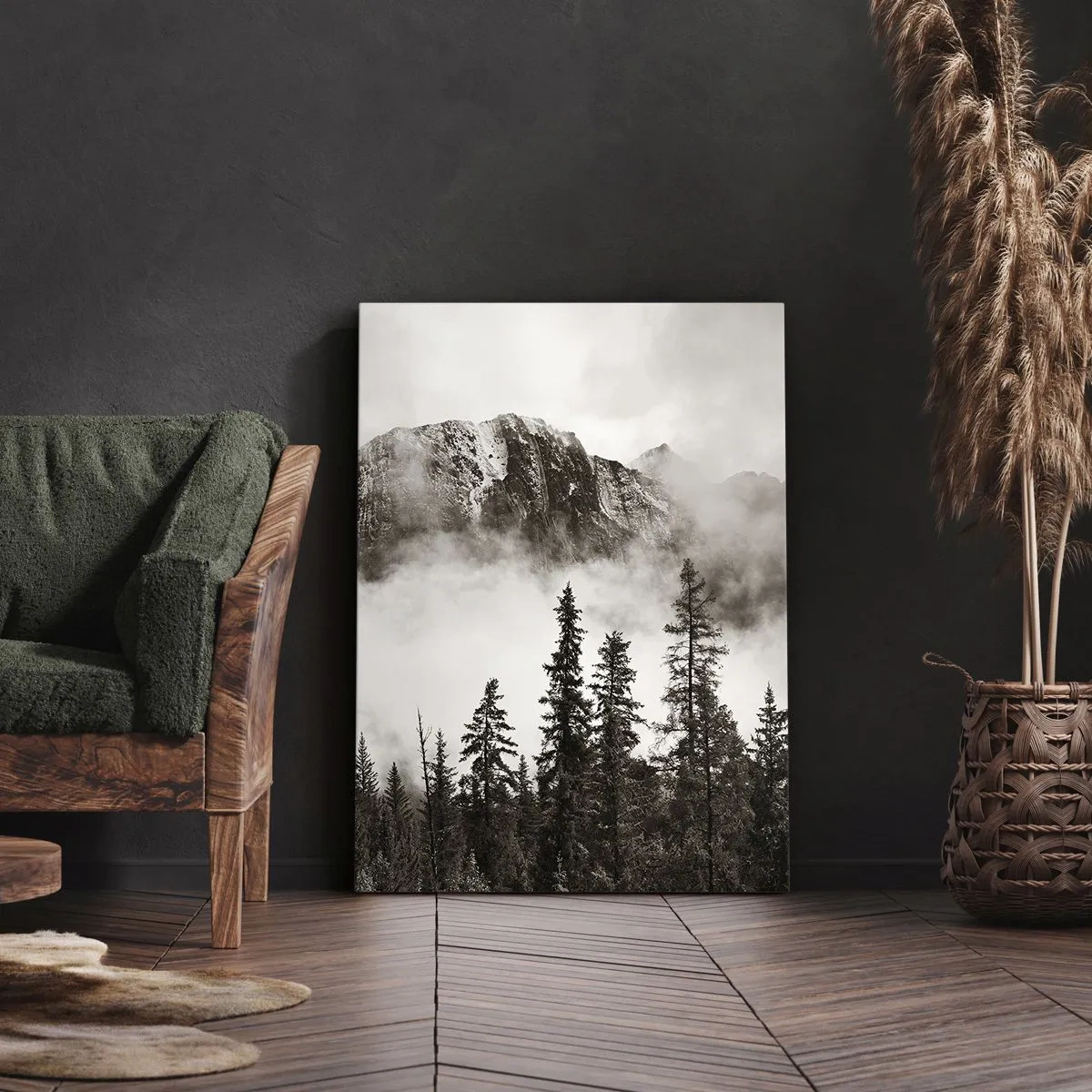 Schilderen op canvas - Granieten liniaal - 45x80 cm