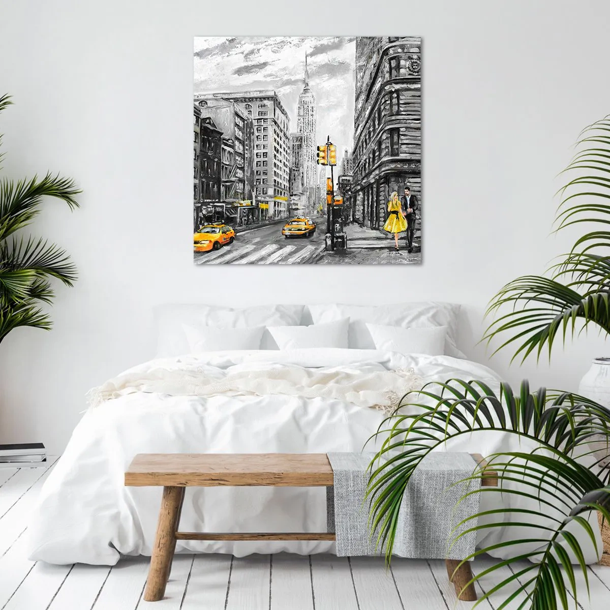 Schilderen op canvas - Een verhaal uit New York - 60x60 cm