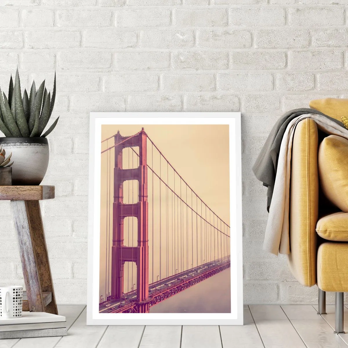 Poster in een witte lijst - Tussen hemel en aarde - 30x40 cm